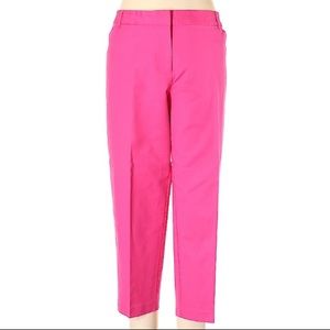 Women’s Liz Claiborne Pink Cropped Pants, Size 18